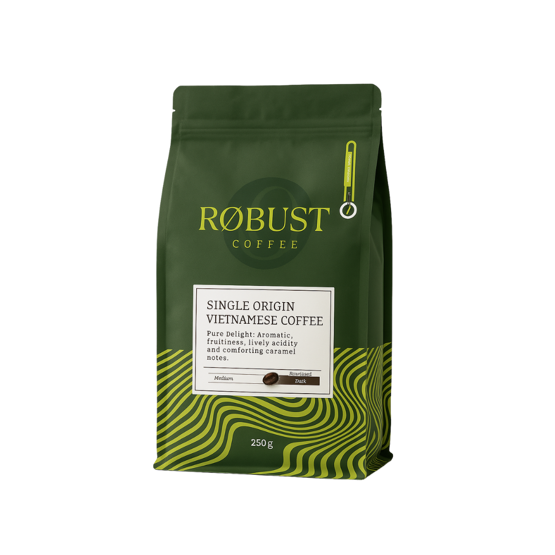 Pure Delight – Vietnamese Whole Beans 500g – Level 2 Caffeine