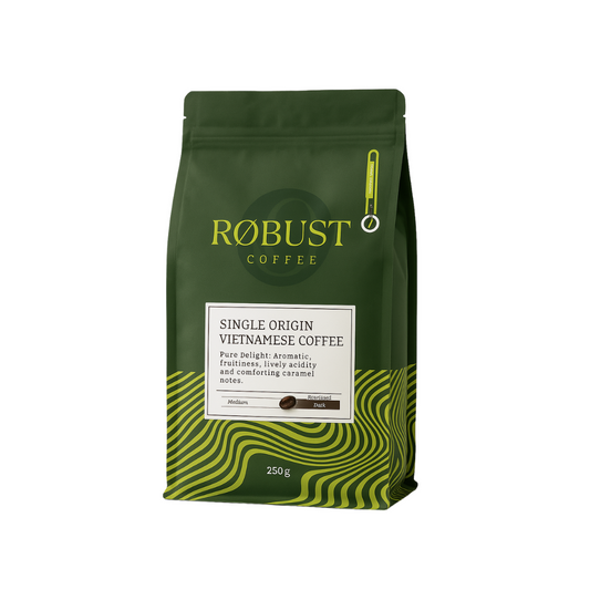 Pure Delight – Vietnamese Whole Beans / Ground Coffee 500g – Level 2 Caffeine